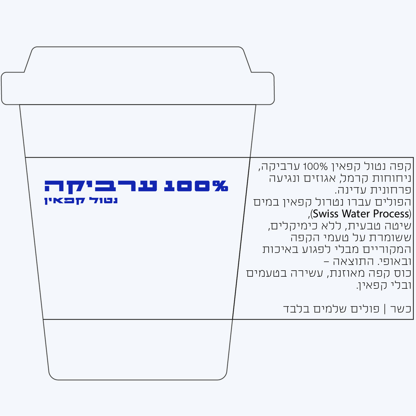 פברואר 1 - נטול קפאין 100% ערביקה (ללא כימיקלים)