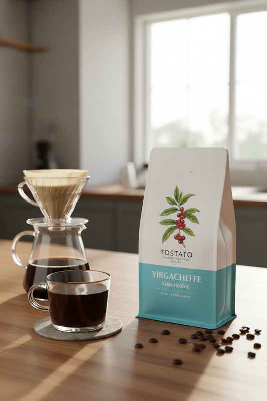 TOSTATO Ethiopia Yirgacheffe Anaerobic - קפה חד-זני אתיופי